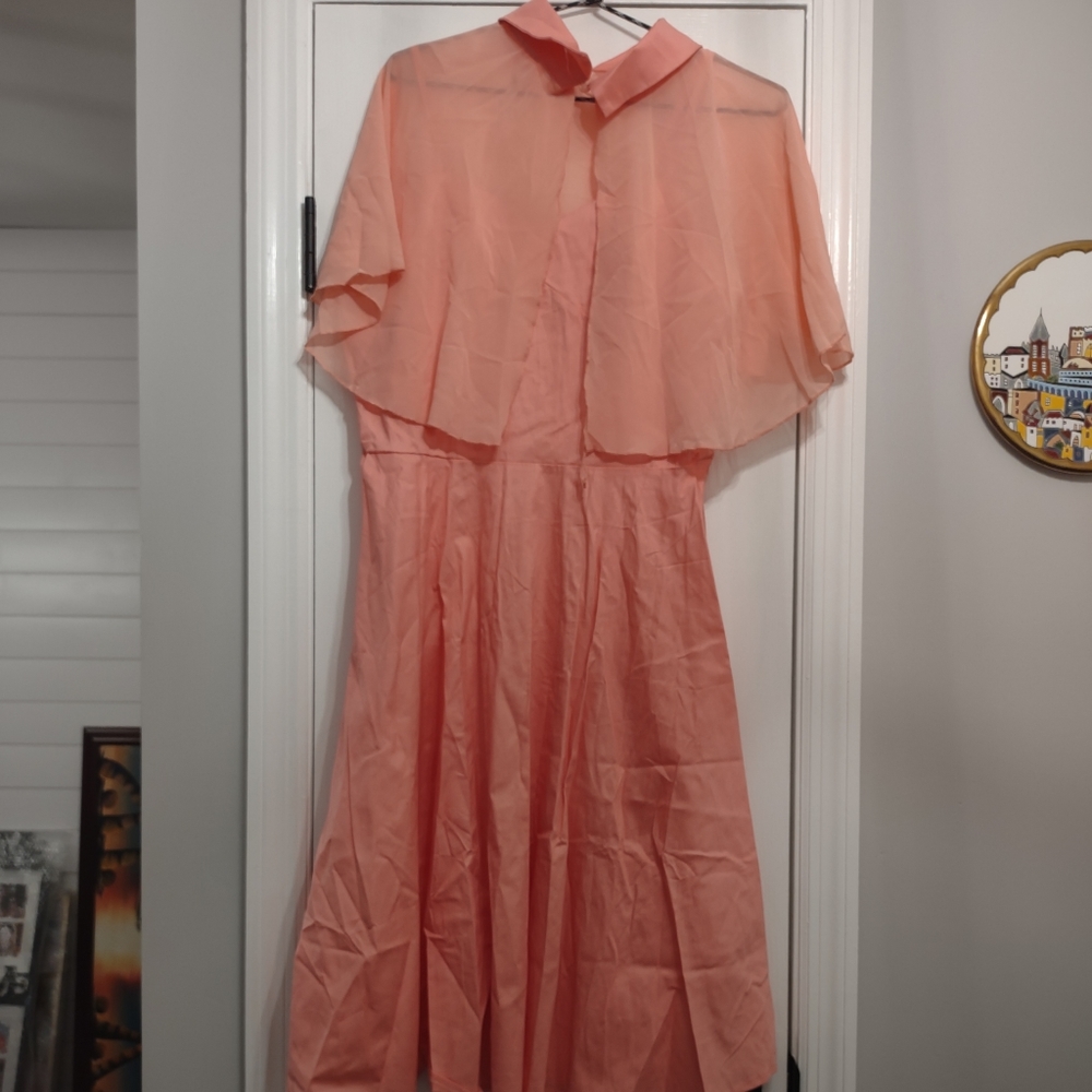 Pink dress with Shaw